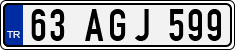 License plate of Turkey, Regular plates