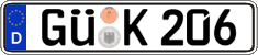 German license plate, Regular plates