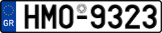 License plate of Greece, Cars