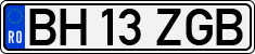 License plate of Romania, Regular plates