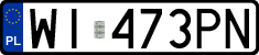License plates of Poland, Regular car plates