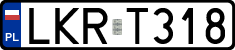 License plates of Poland, Regular car plates