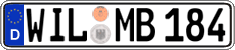 German license plate, Regular plates