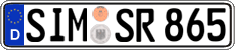 German license plate, Regular plates