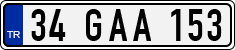 License plate of Turkey, Regular plates