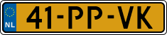 License plate of the Netherlands, Cars