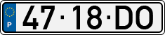 License plate of Portugal, Regular plates