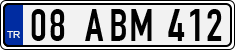 License plate of Turkey, Regular plates