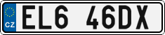 License plate of the Czech Republic, Electric vehicles