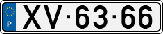 License plate of Portugal, Regular plates