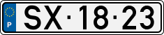 License plate of Portugal, Regular plates