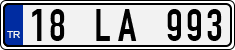 License plate of Turkey, Regular plates