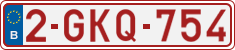 License plate of Belgium, Regular plates (2010)
