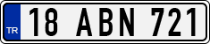License plate of Turkey, Regular plates