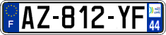 French license plate, SIV (ordinary)
