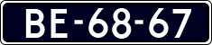 License plate of the Netherlands, Imported oldtimers (commercial vehicles)