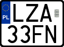 License plates of Poland, Special vehicles and motorcycles