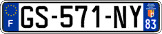 French license plate, SIV (ordinary)