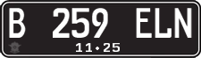 License plate of Indonesia, Regular plates