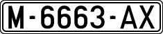 License plates of Spain, 1971 year series