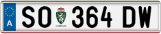 License plate of Austria, Regular plates