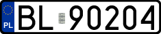License plates of Poland, Regular car plates