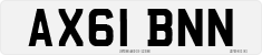 License plate of the United Kingdom, 2001 year system