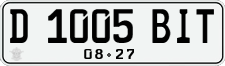 License plate of Indonesia, Regular plates