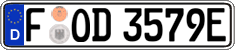 German license plate, Electric vehicles
