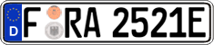 German license plate, Electric vehicles