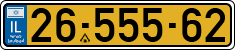License plate of Israel, Regular plates