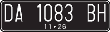 License plate of Indonesia, Regular plates