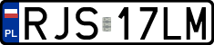 License plates of Poland, Regular car plates