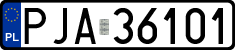 License plates of Poland, Regular car plates