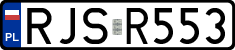 License plates of Poland, Regular car plates