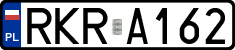 License plates of Poland, Regular car plates