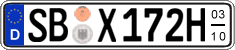 German license plate, Seasonal plates