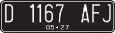 License plate of Indonesia, Regular plates
