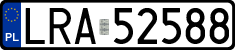 License plates of Poland, Regular car plates