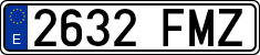 License plates of Spain, Ordinary (2000)