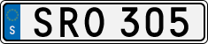 License plate of Sweden, Regular plates