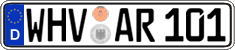 German license plate, Regular plates