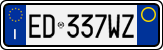 License plate of Italy, Cars (1994 year series)