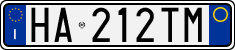 License plate of Italy, Cars (1994 year series)