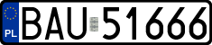 License plates of Poland, Regular car plates