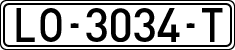 License plates of Spain, 1971 year series