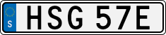 License plate of Sweden, Regular plates