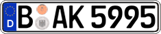 German license plate, Regular plates