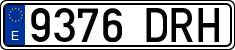 License plates of Spain, Ordinary (2000)