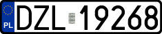 License plates of Poland, Regular car plates